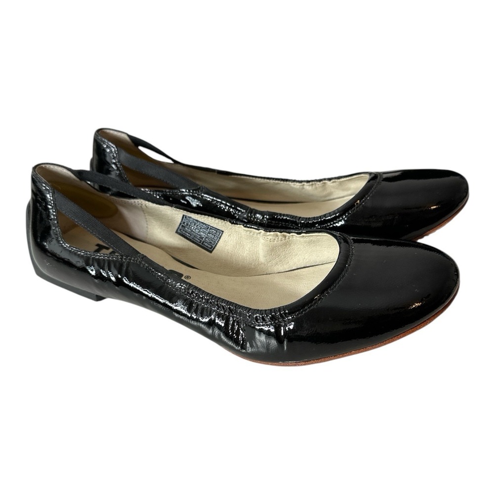 Tsubo Shoes Ballet Flats Women's Size 9 Black Elastic Band NWOB